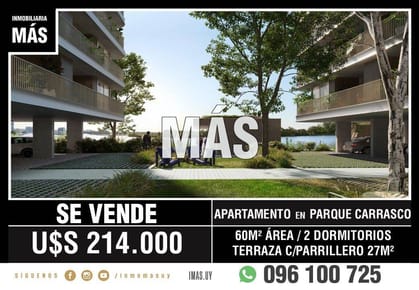 Venta Apartamento Rotunda al Lago Canelones LC