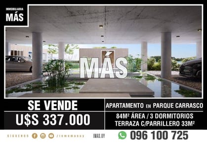 Venta Apartamento Rotunda al Lago Barra de Carrasco Canelones LC