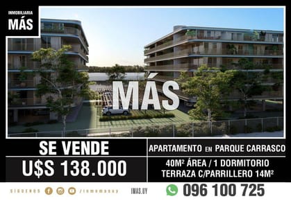 Venta Apartamento Rotunda al Lago Barra de Carrasco Canelones LC