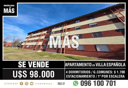 Apartamento Venta Villa Española Montevideo iMas.uy L *