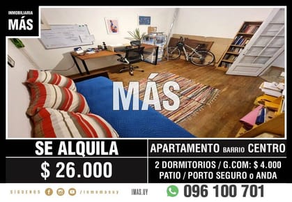 Alquiler Apartamento Tres Cruces Montevideo iMas.uy L