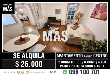 Alquiler Apartamento Aguada Montevideo iMas.uy L
