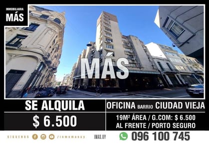 Oficina Alquiler Ciudad Vieja Montevideo iMas.uy S *