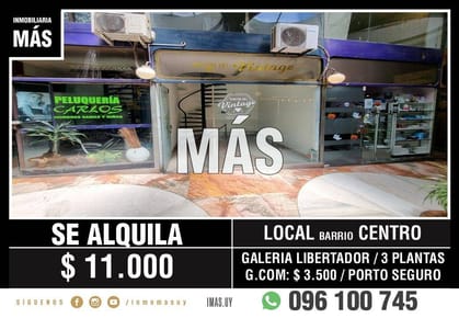 Local Alquiler Galeria Cordón Montevideo iMas.uy S