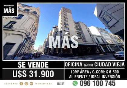 Oficina Venta Ciudad Vieja Montevideo iMas.uy S *