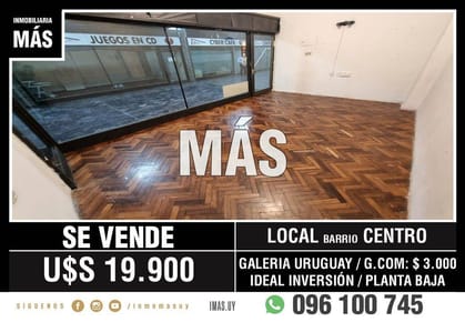Local Comercial Venta Cordón Montevideo iMas.uy S