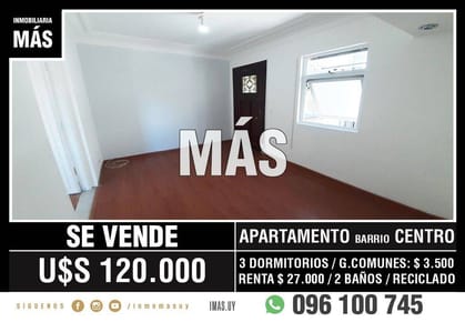 Apartamento Venta Aguada Montevideo iMas.uy S
