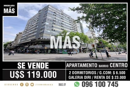 Apartamento Venta Centro Montevideo iMas.uy S *