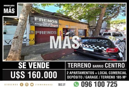 Terreno Venta Padrón Único Centro Montevideo iMas.uy LC *