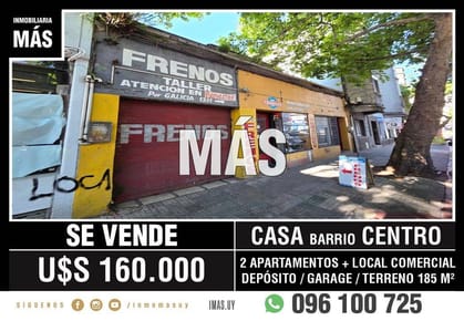 Casa Venta Padrón Único Centro Montevideo iMas.uy LC *
