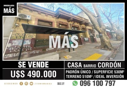 Casa Venta Padrón Único Centro Montevideo iMas.uy MA