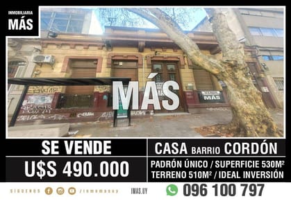 Casa Venta Padrón Único Aguada Montevideo iMas.uy MA