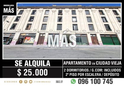 Apartamento Alquiler Ciudad Vieja Montevideo iMas.uy S *