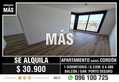 Apartamento Alquiler Cordón Montevideo iMas.uy LC *