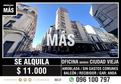 Oficina Alquiler Ciudad Vieja Montevideo iMas.uy MA *