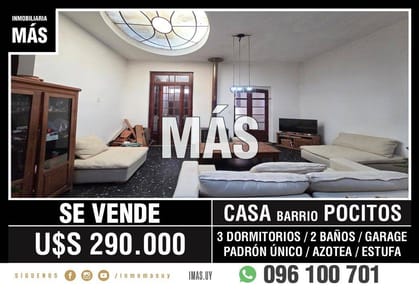 Casa Padrón Único Venta Garage Parque Batlle Montevideo iMas.uy L
