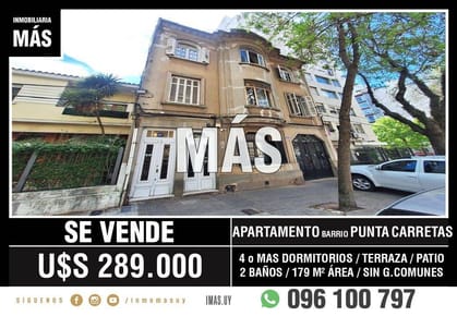 Apartamento Venta Punta Carretas Montevideo iMas.uy MA *