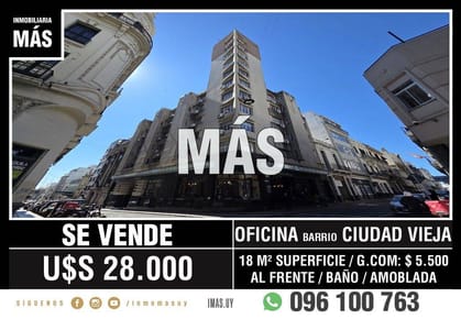 Oficina Venta Ciudad Vieja Montevideo iMas.uy P *