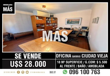 Oficina Venta Amoblado Montevideo iMas.uy P