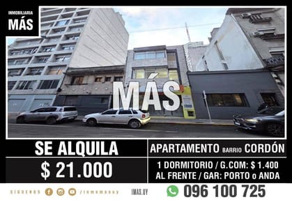 Apartamento Alquiler Cordón Montevideo iMas.uy LC *