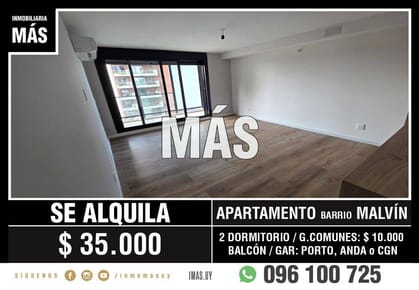 Apartamento Alquiler Malvin Montevideo iMas.uy LC *