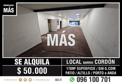 Local Comercial Alquiler Centro Montevideo iMas.uy L