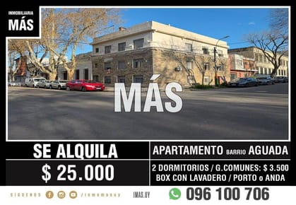 Apartamento Alquiler Aguada Montevideo iMas.uy R *