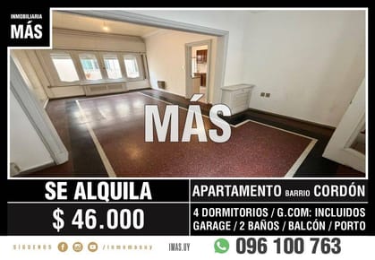 Apartamento Alquiler Parque Rodó Montevideo iMas.uy P