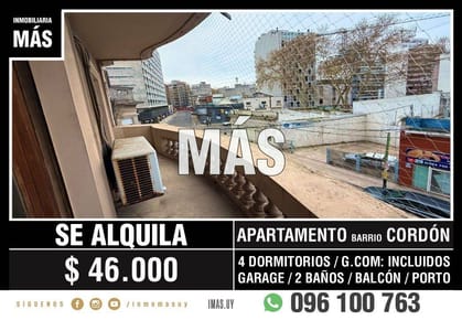 Apartamento Alquiler Garage Montevideo iMas.uy P