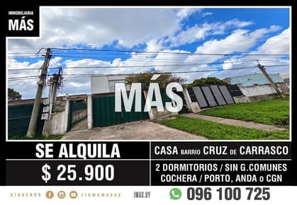 Casa Alquiler Cruz de Carrasco Montevideo iMas.uy LC *