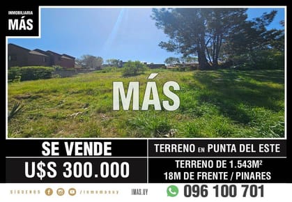 Terreno Venta Punta del Este Maldonado iMas.uy L
