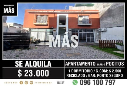 Apartamento Alquiler Pocitos Montevideo iMas.uy MA *
