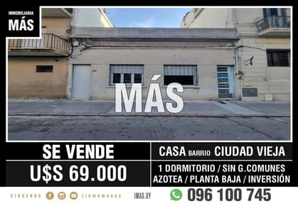 Casa Venta Ciudad Vieja Montevideo iMas.uy S *
