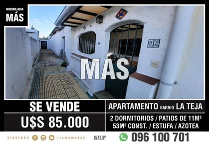 Apartamento Venta La Teja Montevideo iMas.uy L *