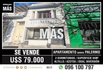 Apartamento Venta Palermo Montevideo iMas.uy MA *