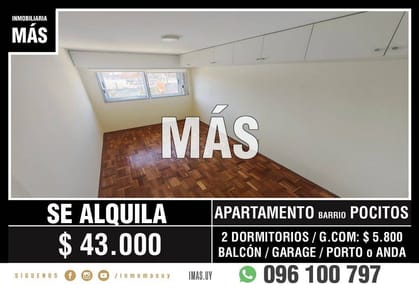Apartamento Alquiler Garage Montevideo iMas.uy MA