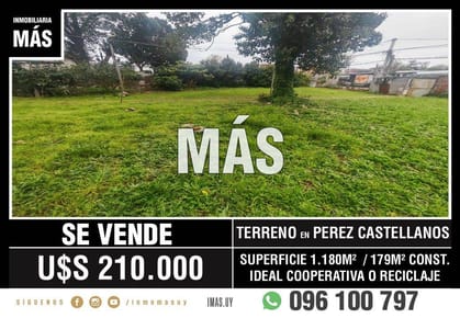 Terreno Venta Pérez Castellanos Montevideo iMas.uy MA *