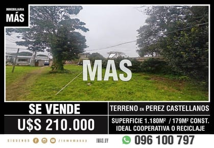 Terreno Venta Cerrito de la Victoria Montevideo iMas.uy MA