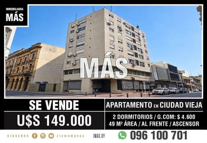 Apartamento Venta Ciudad Vieja Montevideo iMas.uy L *