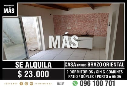 Casa Alquiler Aires Puros Montevideo iMas.uy L