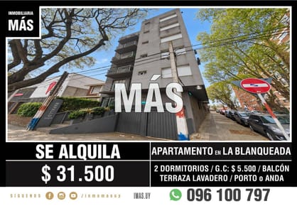 Apartamento Alquiler Montevideo iMas.uy MA