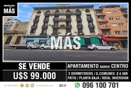 Venta Apartamento Centro Montevideo iMas.uy L *