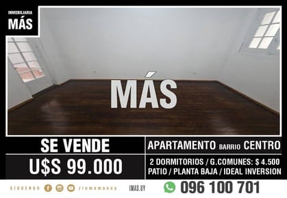 Venta Apartamento Tres Cruces Montevideo iMas.uy L