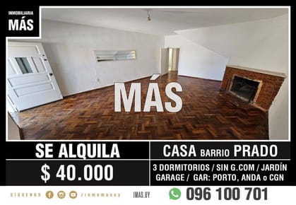Casa Alquiler Garage Atahualpa Montevideo iMas.uy L