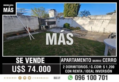 Apartamento Alquiler Con Renta Belvedere Montevideo iMas.uy L