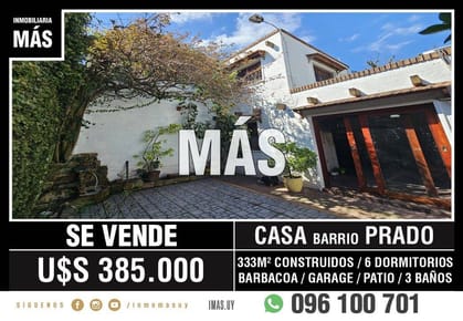Casa Venta Garage Prado Montevideo iMas.uy L *