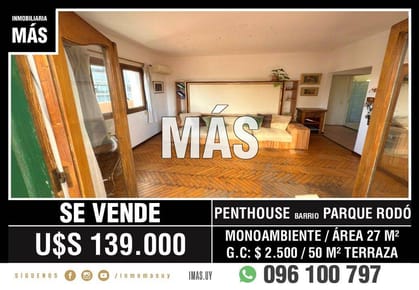 Apartamento Venta Penthouse Cordón Montevideo iMas.uy MA