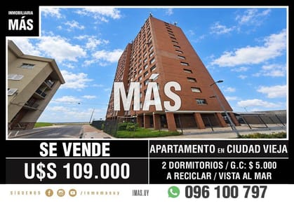 Apartamento Venta Ciudad Vieja Montevideo iMas.uy MA *