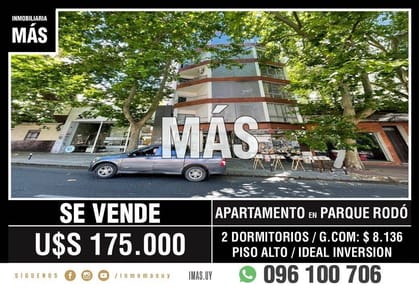 Apartamento Venta Parque Rodó Montevideo iMas.uy R *