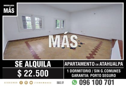 Apartamento Alquiler Atahualpa Montevideo iMas.uy L *